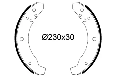 VALEO 564319 Pabuçlu Fren Balatası Vw Kaefer Coccınelle 131698537CX