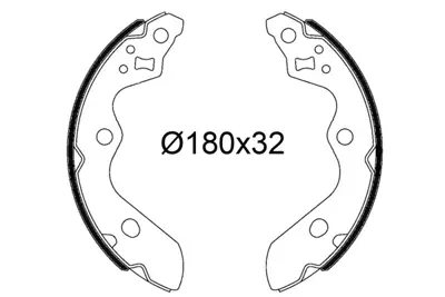 VALEO 564321 Pabuçlu Fren Balatası Suzukı Ignıs Iıı Swıft V 5320081P00