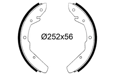 VALEO 564336 Pabuçlu Fren Balatası Vw Transporter Iı 211698537SX