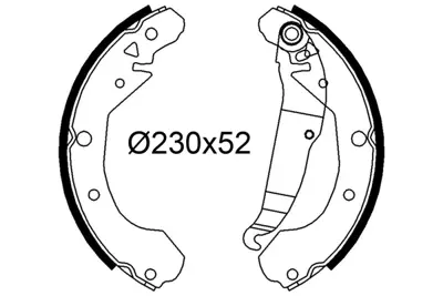 VALEO 564338 Pabuçlu Fren Balatası Daewoo Leganza 18017907