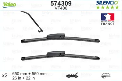 VALEO 574309 Sılecek Supurgesı 650 / 550mm Scenıc Iı 7711230011