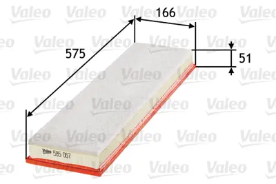 VALEO 585067 Hava Fıltresı Bmw E36 E34 E38 2246416