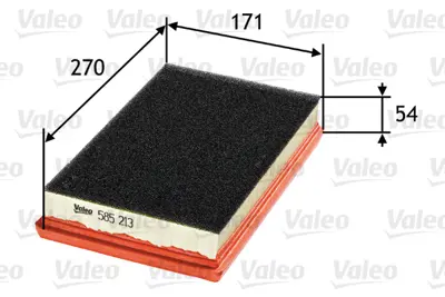 VALEO 585213 Hava Fıltresı Fıat Bravo 1.4 1.6dmtj 07> 14 Stılo 1.9jtd 55184943