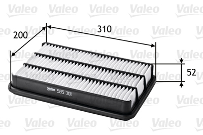 VALEO 585301 Hava Fıltresı Opel Frontera B 2.2 Dtı 834805