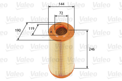 VALEO 585669 Hava Fıltresı Alfa Romeo 159 1.9 2.4 55183562
