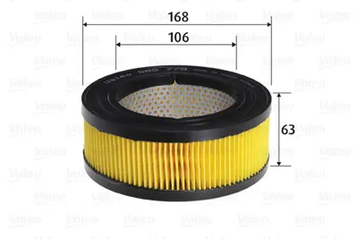 VALEO 585779 Hava Filtresi Renault 4 112 0.8 1123 4 Box R21 -R23 0.8 2106 870014200 GFE1010