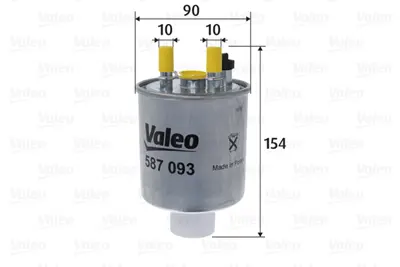 VALEO 587093 Yakıt Filtresi Mazot Doblo-Ducato-Combo Yakıt Filtresi Binek 8200911877