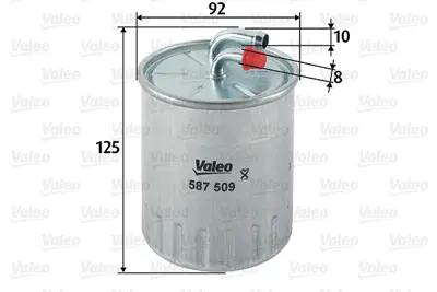 VALEO 587509 Yakıt Fıltresı (Sensorsuz) Mercedes W203 00>07 W204 07>14 C219 05>10 W211 05>08 W221 05>13 Vıto W639 A6460920501 MR597635