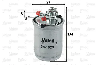 VALEO 587529 Yakıt Fıltresı (Mazot) Polo Iv Fabıa Iı Cordaba Iıı Ibıza Iv 1,9 Tdı 01 / 02> 6Q0127400H