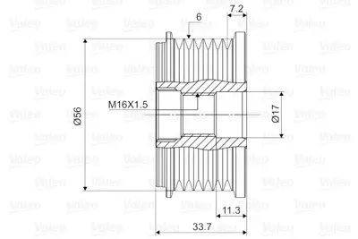 VALEO 588104 Rulmanlı Kasnak Vw 71903119B
