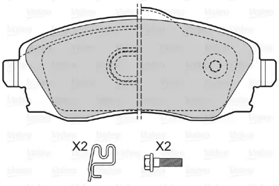 VALEO 598456 On Fren Balatası Corsa C Combo C Merıva A 93370275