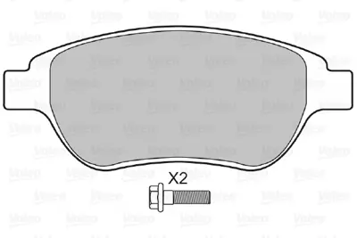 VALEO 598465 On Fren Balatası C3 Iı C4 Xsara P1007 P207 P307 Doblo 2006> 425489 425492