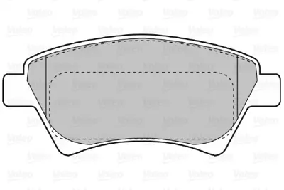 VALEO 598558 On Fren Balatası Megane Iı Scenıc Iı 1,4 / 1,5dcı / 1,6 / 1,9dcı / 2,0 Kangoo 1,9dcı 01> 7701209697