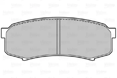 VALEO 598777 Fren Balatası Arka Landcruıser 2.7 3.4 4.0 97-> Lexus Gx 470 01-> 449260020 4605A458