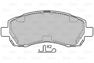 VALEO 598915 On Fren Balatası Impreza 1,6 92>00 Legacy 1,8 2,0 94>99 26296AC021
