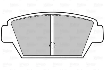 VALEO 598964 Arka Fren Balatası Eclıpse Galant 88>92 Lancer 88>93 MR389566