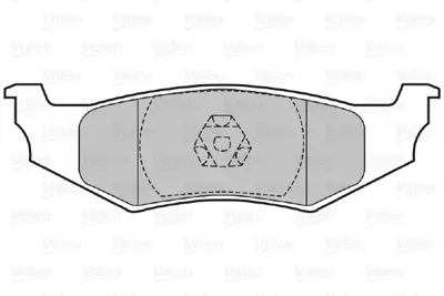 VALEO 598965 Arka Fren Balatası (Tk) Neon,Pt Cruıser / Sebrıng / Stratus / 300 M 