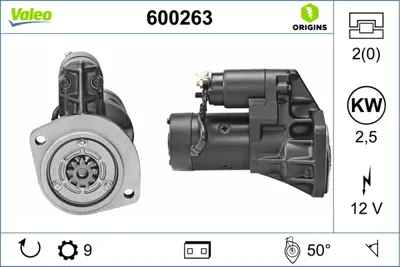 VALEO 600263 Mars Motoru Nıssan Pathfınder, Pıck-Up, Terrano, Urvan 23300N2N00 B330M10T02EX
