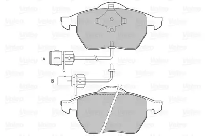 VALEO 601006 Dısk Fren Balatası (Ön) Saab 9-5 2.0 T, 2.3 T, 3.0 V6 12759808