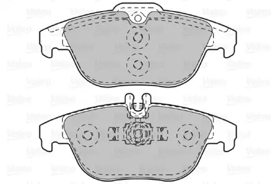 VALEO 601051 Fren Balatası Arka X204 08>15 W204 07>14 S204 07>14 C207 11>16 A207 10>16 A0074208520