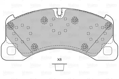 VALEO 601280 On Fren Balatası Tk Touareg 02> Cayenne 02> Panamera 11> Macan 14> 7P6698151G 97035194906