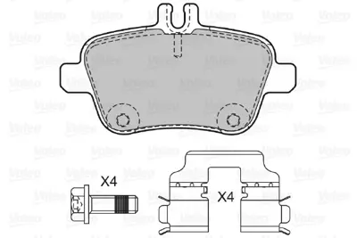 VALEO 601304 Dısk Fren Balatası (Arka) Mercedes A Class, B Class A0084202320