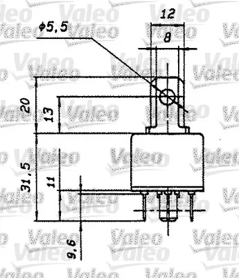 VALEO 643512 Kubık Role 25a 12v 7700026328 9561359080