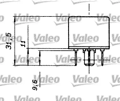 VALEO 643601 Kubık Role 25a 12v 48126230 7905522210