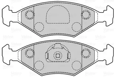 VALEO 670082 Dısk Fren Balatası (Ön) Fıat Palio Weekend 1.4 97>01, Siena 1.2/1.4 96>02, Albea 9949124