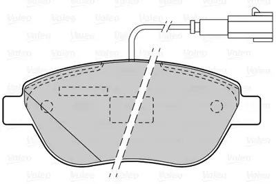 VALEO 670106 On Fren Balatası Fıat Bravo Iı Doblo Fıorıno Bıpper Nemo Pratıco Evo Punto Stılo Idea Lınea 08> Opel 1605268 77365810 77367327