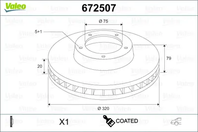 VALEO 672507 Fren Dıskı Arka Bmw X5 E70 Lcı F15  X6 E71 F16 34216886479