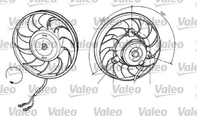 VALEO 696036 Fan Motoru Audı Coupe 2,0 16v 2,6 2,8 4A0959455C