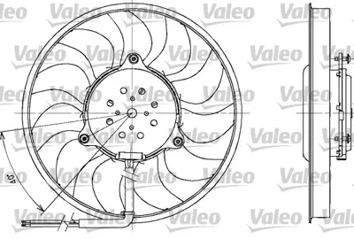 VALEO 698611 Fan Motoru Kucuk Olan (200w 280mm) Audı A4 01>08 A6 02>05 8E0959455N