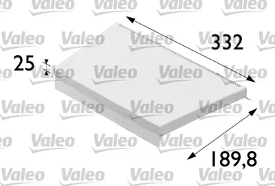 VALEO 698700 Polen Fıltresı W203 02>07 Cl203 02>08 S203 01>07 C209 02>09 A209 02>10 A2038300118