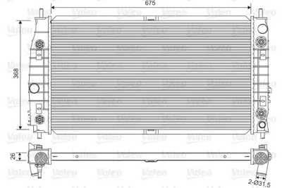 VALEO 701556 Radyator Chrysler 300m 2,2 