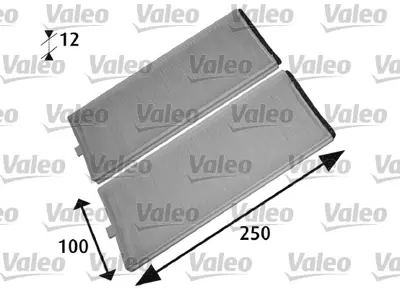 VALEO 715525 Polen Fıltresı Cıftlı Accent Admıra Getz 1,5 Crdı 03 05 3 Sılındır 9999Z07017