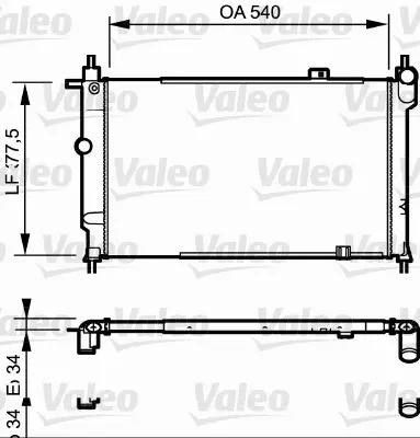 VALEO 730993 Radyator Opel Astra 1,7 D 130013490443465