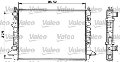 VALEO 731008 Motor Su Radyatoru Passat 88>00 3A0121253AB