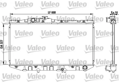 VALEO 731098 Motor Su Radyatoru Toyota Camry 88>91 Manuel 1640074450