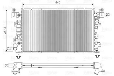 VALEO 731148 Radyator Chrysler Vısıon 