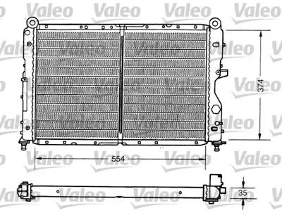 VALEO 731159 Radyatör Tıpo-Tempra 82440263 82440265