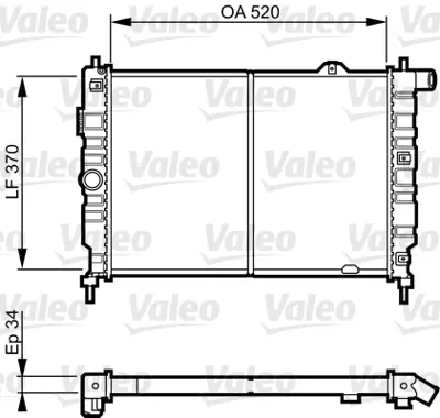 VALEO 731217 Radyator Opel Kadett 1,7 D 1300124