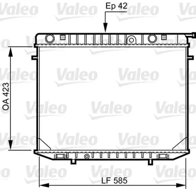 VALEO 731237 Radyator Opel Frontera 6302003