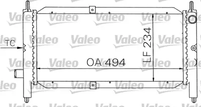 VALEO 731243 Radyatör Rover 114 D PCC10343