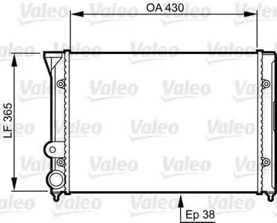 VALEO 731401 Radyator Vw Golf Iı Corrado 535121253J