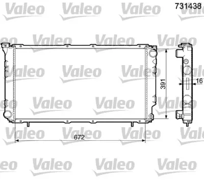 VALEO 731438 Motor Su Radyatoru Legacy 90>95 Manuel 45199AA220