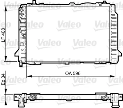 VALEO 731503 Radyator Audı 80 8A0121251E