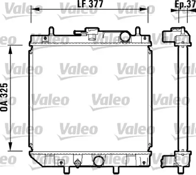 VALEO 731857 Radyatör Daıhatsu Charade G200 1.0 93 1640087F48000