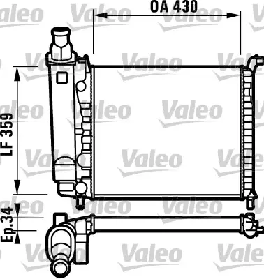 VALEO 732004 Radyator Fıat Palıo 46449096