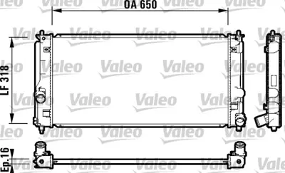 VALEO 732413 Motor Su Radyatoru Toyota Celıca 99>05 Aurıs 1,33 09>12 Manuel 1640022060